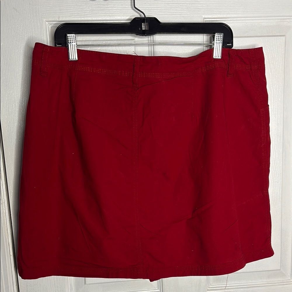 St. John's Bay Red Mini Skort - Picture 5 of 10
